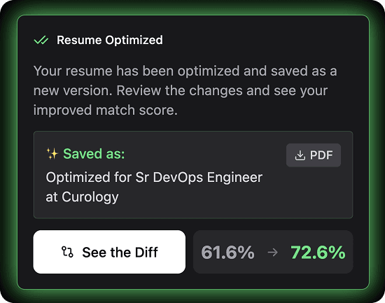 Download Optimized Resume
